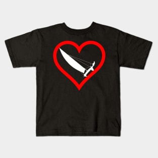 Heart with catamaran Kids T-Shirt